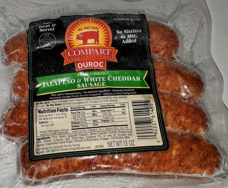 Jalapeno & Cheddar Sausage Links - Compart Family Farms